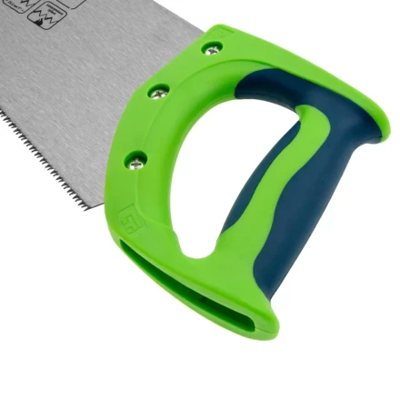 Ножовка по дереву &quot;Зубец&quot;, 450 мм, 11 TPI, зуб 2D, калёный зуб, 2-х компонентная рукоятка Сибртех 23825 купить в Нягани