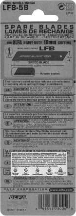 Лезвие OLFA, сегментированное, тефлоновое покрытие 18 мм OL-LFB-5B купить в Нягани