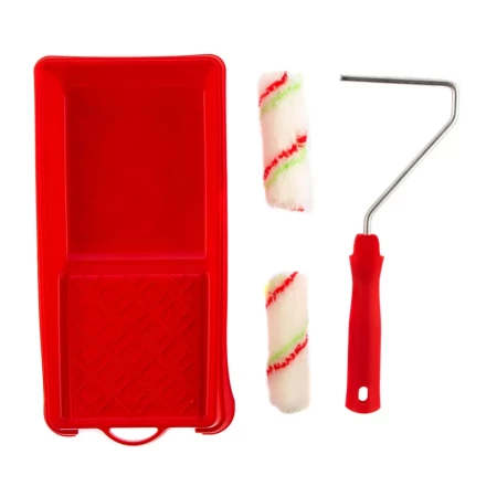 Малярный набор для работ с эмалями: кювета 150 мм х 290 мм и мини-валик 110 мм Сибртех 80453 купить в Нягани