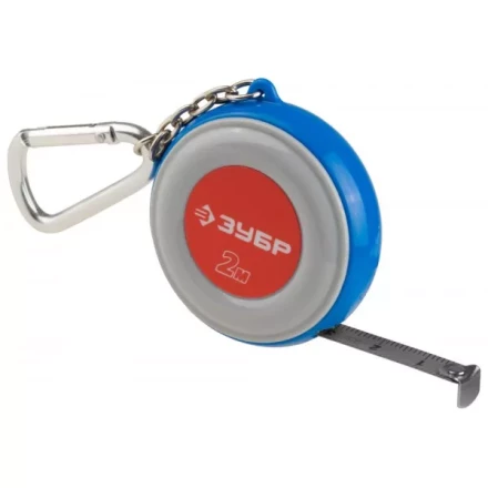Рулетка ЗУБР &quot;МАСТЕР&quot;, компактная, двухцветный корпус, с кольцом для ключей, 2мх9мм 34145-02 купить в Нягани