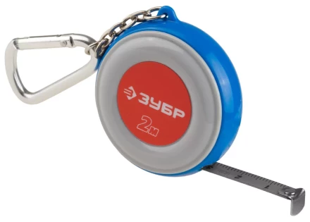 Рулетка ЗУБР &quot;МАСТЕР&quot;, компактная, двухцветный корпус, с кольцом для ключей, 2мх9мм 34145-02 купить в Нягани
