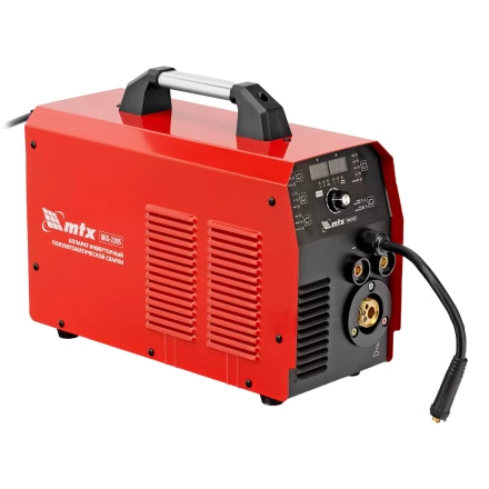 Аппарат инвертор. полуавтомат. cварки MTX MIG-220S 94304, 220A, ПВ 60%, катушка 5 кг купить в Нягани