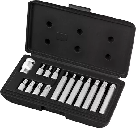 Набор бит TORX, хвостовик-шестигранник, 10 мм, CrV, 15 предм  STELS 11315 купить в Нягани