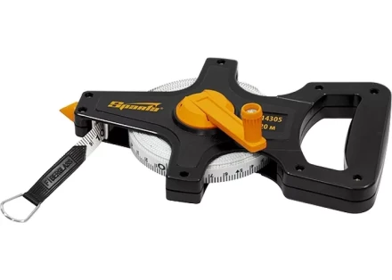 Рулетка геодезическая 50 м х 10 мм SPARTA лента ПВХ с открытым корпусом 314405 купить в Нягани