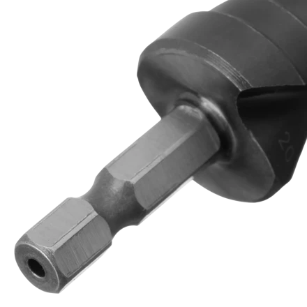 Сверло ступенчатое Denzel 723603 4-6-8-10-12-14-16-18-20 мм, Р6М5, 6-гр. хвостовик купить в Нягани