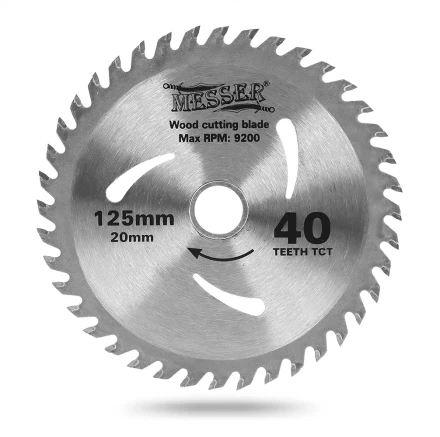 MESSER ТСТ диск по дереву 125Х20Х40Т мах 9200 об/мин купить в Нягани