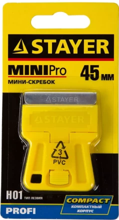 Скребок STAYER &quot;PROFI&quot; &quot;MiniPro&quot;, лезвие тип H01, 45мм 8531 купить в Нягани