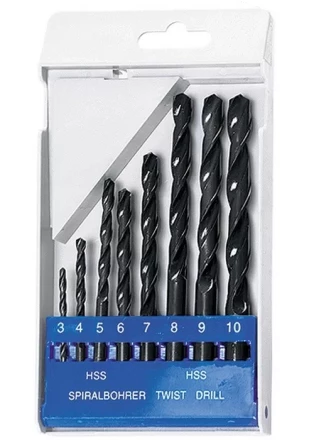 Набор сверл по металлу 3-10 мм (через 1 мм) HSS 8шт цилиндрический хвостовик SPARTA 723205 купить в Нягани