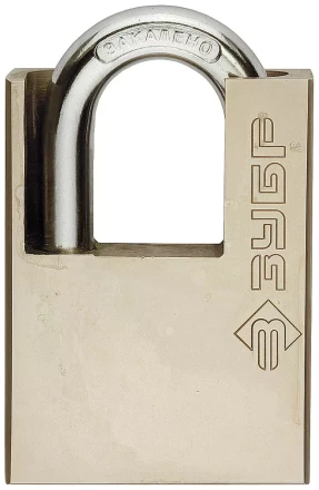 Замок навесной ЗУБР &quot;серия 223&quot; с защитой дужки, 60мм 4-37223-60 купить в Нягани