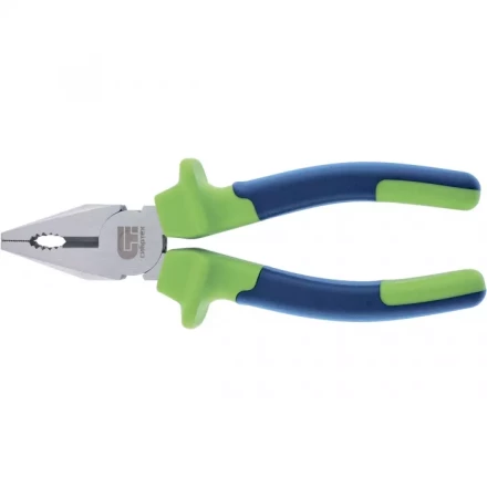 Плоскогубцы комбинированные 200 мм двухкомпонентные рукоятки СИБРТЕХ 17052 купить в Нягани