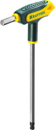 Набор KRAFTOOL Ключи &quot;INDUSTRIE&quot; имбусовые,Cr-Mo(S2),Т-образные, эргоном двухкомп рукоятка,HEX,с шариком,9 шт,в боксе 27454-H9 купить в Нягани