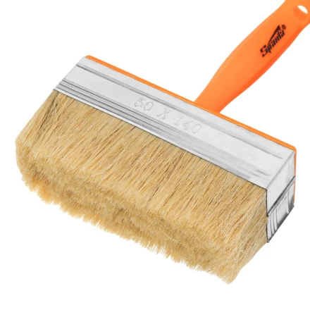 Кисть-ракля, 50х140 мм, натуральная щетина, пластмассовый корпус, пластмассовая ручка// Sparta 841072 купить в Нягани