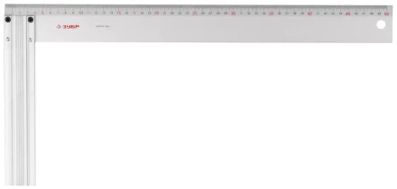 Угольник ЗУБР &quot;ЭКСПЕРТ&quot; столярный, жесткое профилированное полотно, усиленная алюминиевая рукоятка, 500мм 34395-50 купить в Нягани