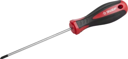 Отвертка ЗУБР &quot;МАСТЕР&quot;, Cr-v, эргономичная двухкомпонентная рукоятка, PH0x100мм 25062-0-100_z03 купить в Нягани