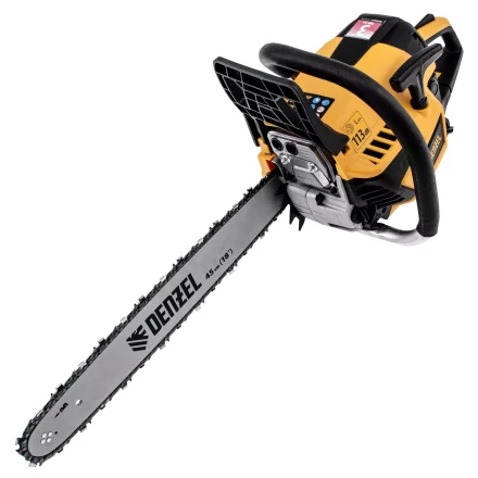 Пила цепная бензиновая Denzel DS-5218, шина 45 см, 52 см3, 3 л.с, шаг 0,325, паз 1,5 мм, 72 звена 95237 купить в Нягани