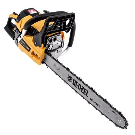 Пила цепная бензиновая Denzel DS-5218, шина 45 см, 52 см3, 3 л.с, шаг 0,325, паз 1,5 мм, 72 звена 95237 купить в Нягани