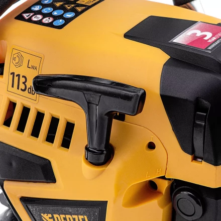 Пила цепная бензиновая Denzel DS-5218, шина 45 см, 52 см3, 3 л.с, шаг 0,325, паз 1,5 мм, 72 звена 95237 купить в Нягани