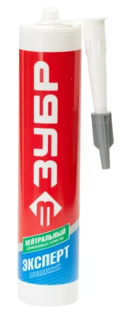 Герметик силиконовый ЗУБР &quot;ЭКСПЕРТ&quot; прозрачный, нейтральный, 280мл 41237-2 купить в Нягани