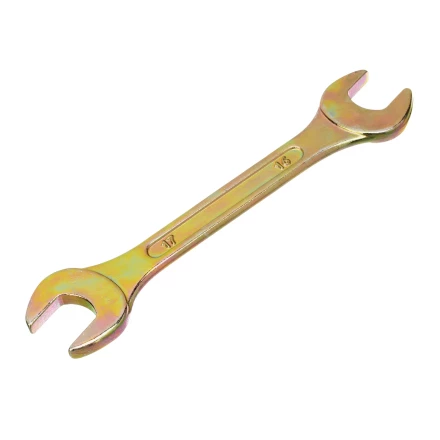 Набор ключей рожковых 6-17 мм, 6 шт, желтый цинк Сибртех 15279 купить в Нягани