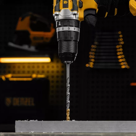 Сверло спиральное по металлу Denzel 6,5 х 148 мм, Р6М5, Golden Tip, удлиненное, 718257 купить в Нягани