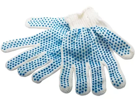 Перчатки х/б, ПВХ &quot;точка&quot;, 10 класс, Россия 67702 купить в Нягани