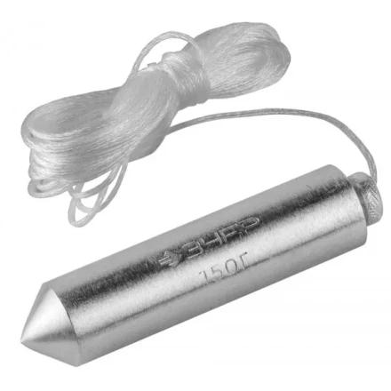 Отвес ЗУБР &quot;МАСТЕР&quot; строительный со шнуром, в пластиковом контейнере, 200 г 0636-200_z01 купить в Нягани