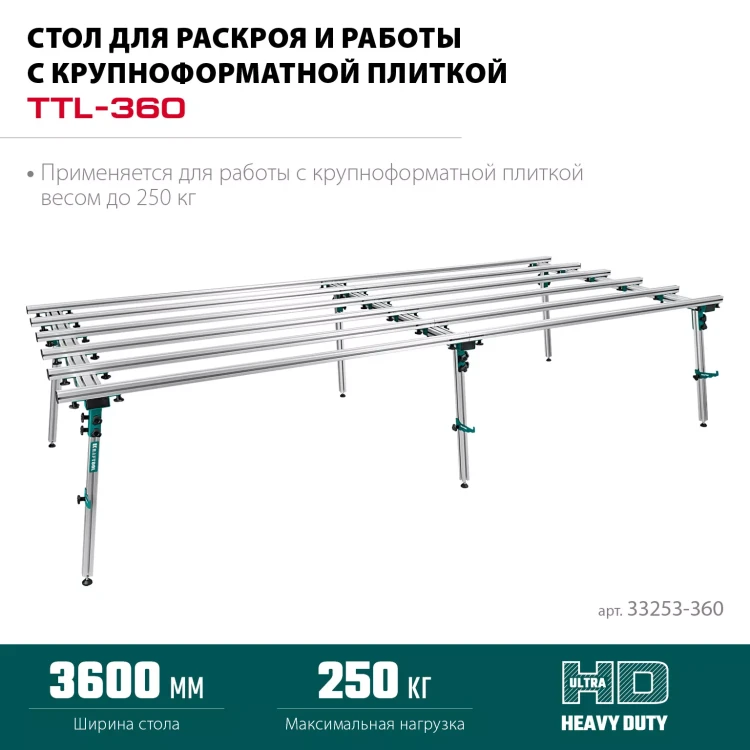 Стол для крупноформатной плитки KRAFTOOL 33253-360 купить в Нягани