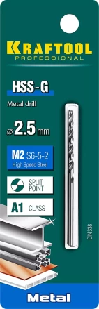 Сверла по металлу HSS-G Оберон 29651-2.5 купить в Нягани