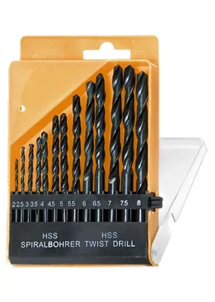 Набор сверл по металлу 2-8 мм (через 0,5 мм) HSS 13шт цилиндрический хвостовик SPARTA 723355 купить в Нягани
