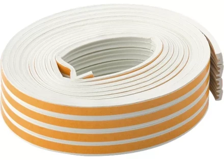 Уплотнитель 12 м профиль &quot;E&quot; белый СИБРТЕХ 93921 купить в Нягани