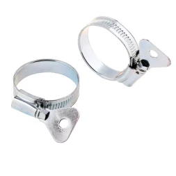 Хомуты металлические червячные 32-44 мм ширина 12 мм W1 с металлическим ключом 2 шт Сибртех 476537