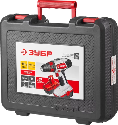 Дрель-шуруповерт 2 АКБ ЗДА-18-2 КИН серия МАСТЕР купить в Нягани