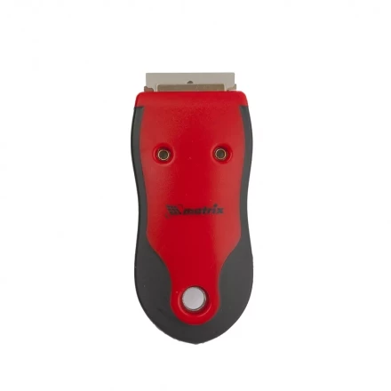 Скребок, выдвижное лезвие, обрезиненный корпус из нержавеющей стали 3 запас.  лезвия MATRIX 90506 купить в Нягани