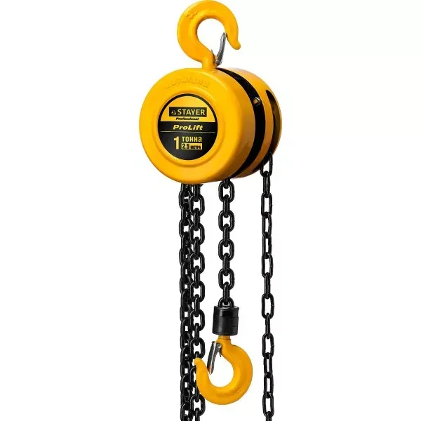 Таль цепная "PROLift" шестеренная, STAYER Profi 4308-1, 1т / 2,5м 4308-1_z01 купить в Нягани