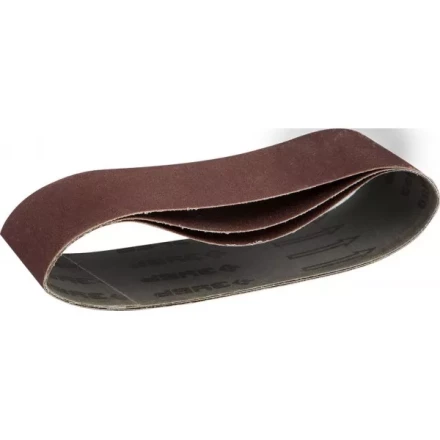 Лента шлифовальная бесконечная ЗУБР &quot;МАСТЕР&quot; на тканевой основе, для ЛШМ, P150, 75х457мм, 3шт 35541-150 купить в Нягани