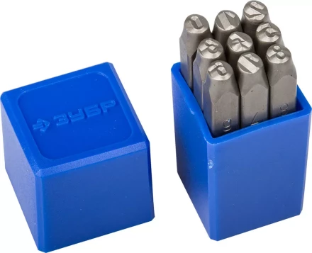 Клейма ЗУБР цифровые арабские, шрифт 5мм 21501-05_z01 купить в Нягани