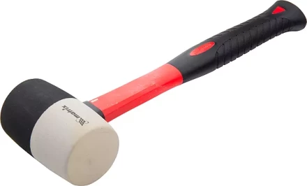 Киянка резиновая, 225 г, черно-белая резина, фибергласовая рукоятка MATRIX 11170 купить в Нягани