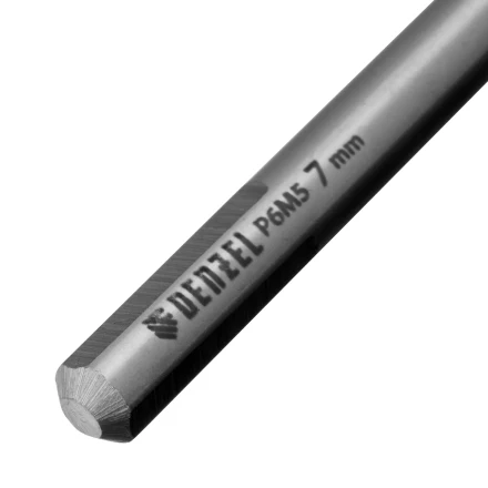 Сверло спиральное по металлу Denzel, 7,0 х 156 мм, Р6М5, Golden Tip, удлиненное, 718258 купить в Нягани