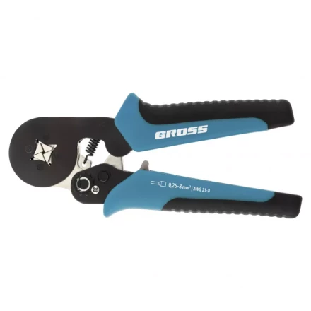 Клещи для обжима наконечников электропроводов Gross с сечением 0.25-8 мм 17724 купить в Нягани