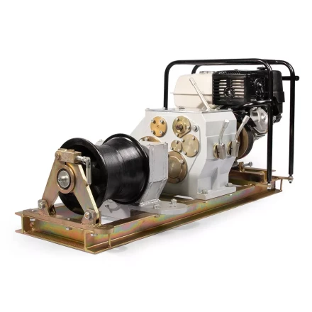 Лебедка тяговая автономная КВТ ЛТА-8 с бензиновым приводом, 8 т (92357) купить в Нягани