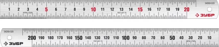 ЗУБР Про-20, длина 0.20 м, усиленная нержавеющая линейка, Профессионал (34280-020) купить в Нягани