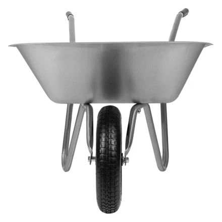 Тачка садовая, грузоподъемность 90 кг Сибртех 689614, оцинк. рама, объем 65 л купить в Нягани