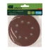 Круг абразивный на ворсовой подложке под &quot;липучку&quot;, перфорированный, P 280, 125 мм, 5 шт Сибртех 738127 купить в Нягани