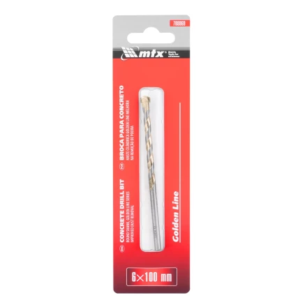 Сверло по бетону Matrix Golden Line, 6 х 100 мм цилиндрический хвостовик, 708069 купить в Нягани