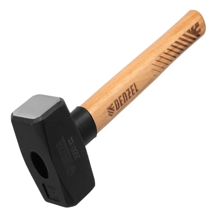 Кувалда, 2000 г Denzel, кованая головка, буковая рукоятка 11021 купить в Нягани