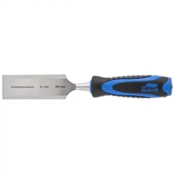 Долото-стамеска,плоская,38мм, двухкомпонентная рукоятка,металлический затыльник БАРС 24659 купить в Нягани