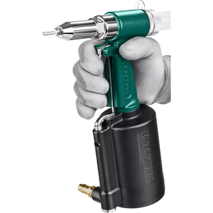 Заклепочник пневматический KRAFTOOL, корпус из алюминия, для заклепок из нержавеющей стали, 2,4-3,2-4-4,8мм 31184 купить в Нягани