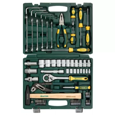 Набор KRAFTOOL &quot;ЕХPERT&quot; Слесарно-монтажный инструмент, 66 предметов 27976-H66 купить в Нягани