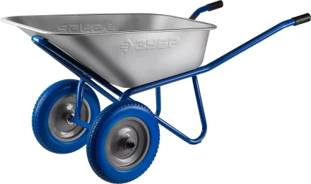 Тачка ЗУБР &quot;ПРОФЕССИОНАЛ&quot; строительная двухколесная, 110л, грузоподъемность 240 кг 39911_z01 купить в Нягани