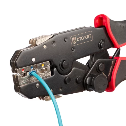 Пресс-клещи КВТ CTD+5 с механизмом быстрой смены матриц: комплект из 5 шт. для опрессовки (набор) (101859) купить в Нягани